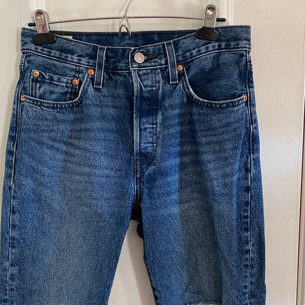 Levi's Dark Blue Straight Jeans